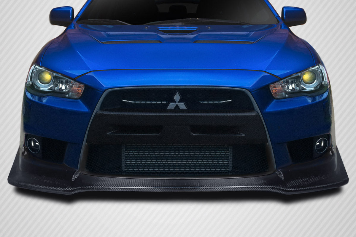 Mitsubishi Evolution X 2008-2015 Carbon Fiber VR-S Front Lip Air Dam Carbon Creations