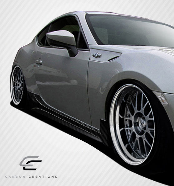 Scion FR-S / Toyota 86 / Subaru BRZ Carbon Fiber TD3000 Side Skirts Rocker Panels Carbon Creations