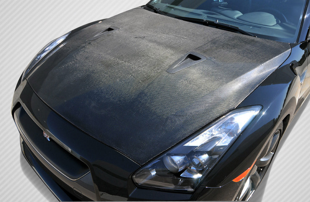 Nissan GT-R R35 2009-2016 Carbon Fiber OEM Look Hood Carbon Creations