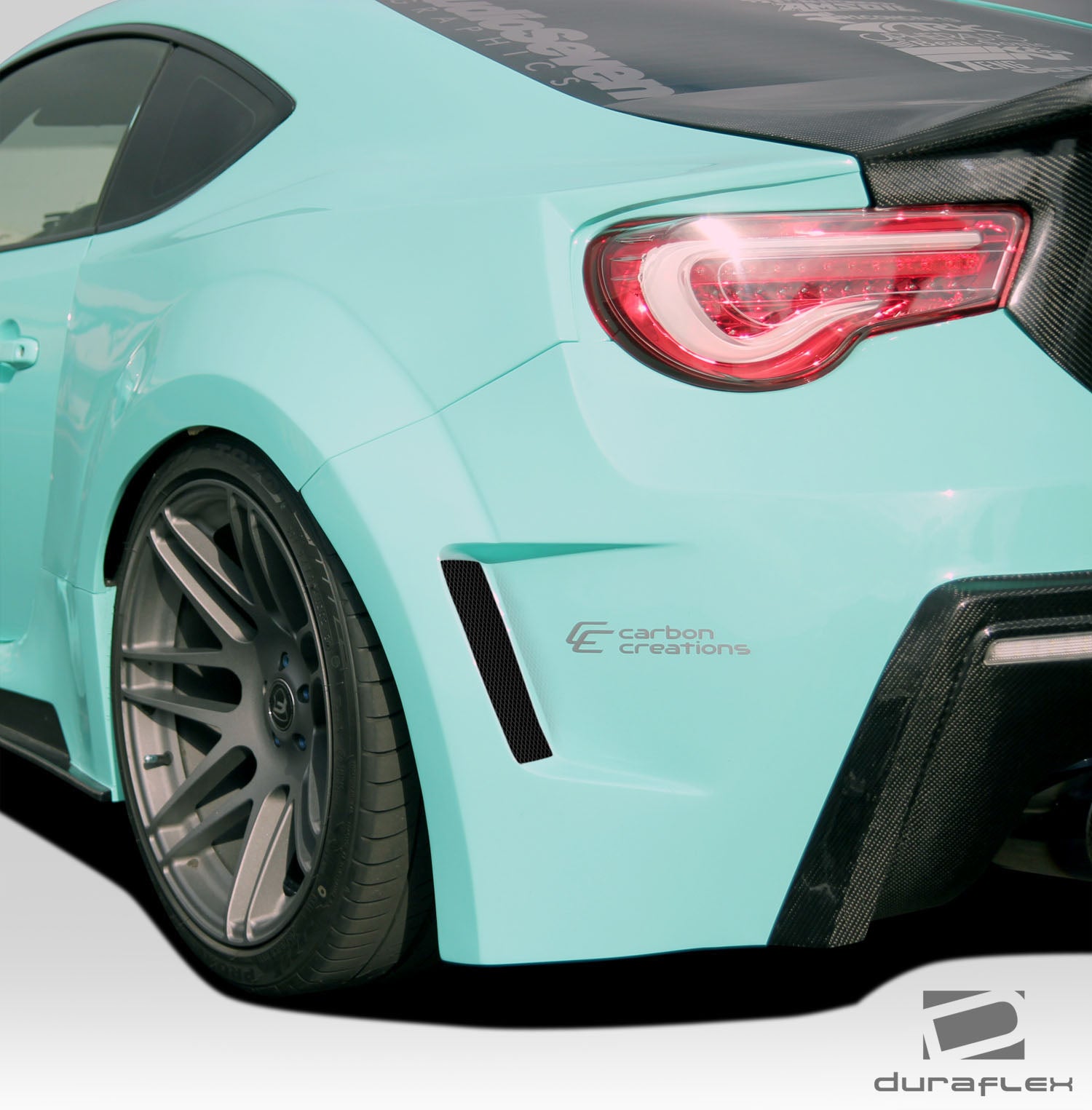 Scion FR-S / Toyota 86 / Subaru BRZ 2013-2020 86-R Wide Body Rear Fenders Duraflex