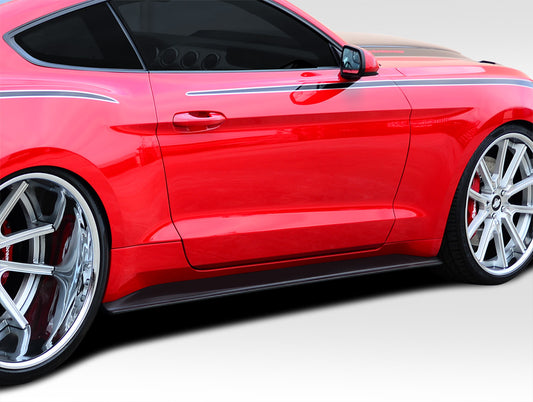 Ford Mustang 2015-2023 GT Concept Side Skirt Splitters Duraflex