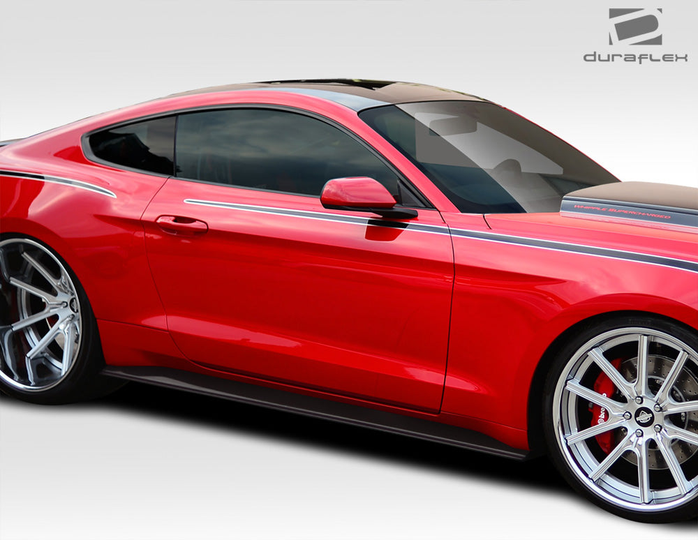 Ford Mustang 2015-2023 GT Concept Side Skirt Splitters Duraflex