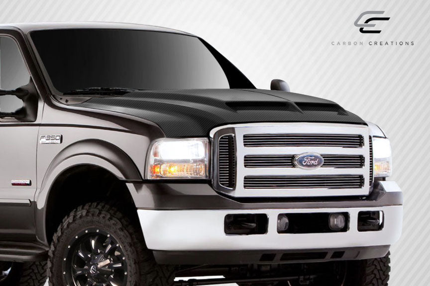 Ford Super Duty F-250 / F-350 / F-450 / F-550 (1999-2007) Carbon Fiber CVX Hood