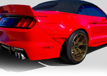 Ford Mustang 2015-2023 Grid Wide Body Rear Fender Flares Duraflex