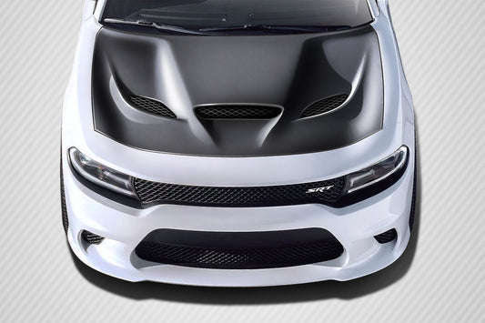 Dodge Charger (2015-2023) Carbon Fiber Dritech Hellcat Look Hood