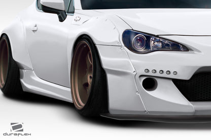 Scion FR-S / Toyota 86 / Subaru BRZ 2013-2020 GT500 V2 Front Fender Flares Duraflex