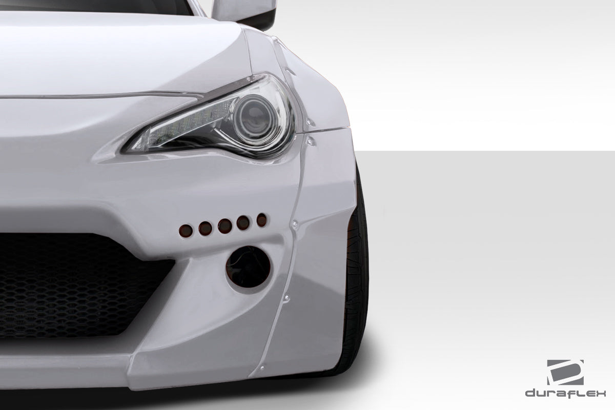 Scion FR-S / Toyota 86 / Subaru BRZ 2013-2020 GT500 V2 Front Fender Flares Duraflex