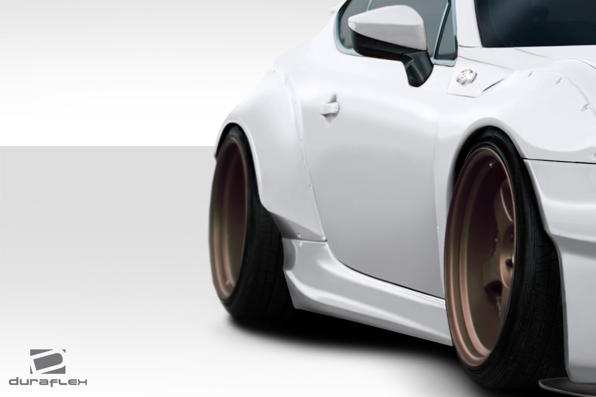 Scion FR-S / Toyota 86 / Subaru BRZ 2013-2020 GT500 V2 Rear Fender Flares Duraflex