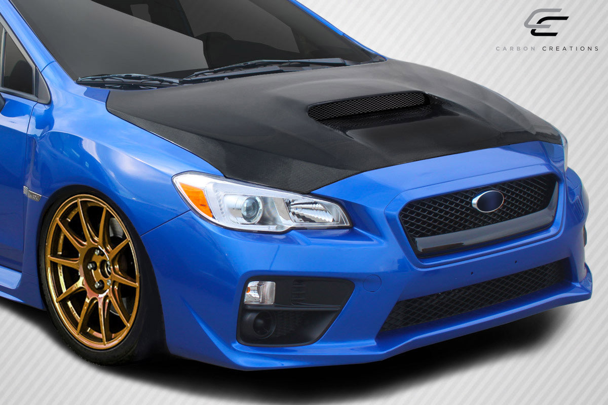 Subaru WRX 2015-2021 Carbon Fiber Dritech OEM Look Hood Carbon Creations