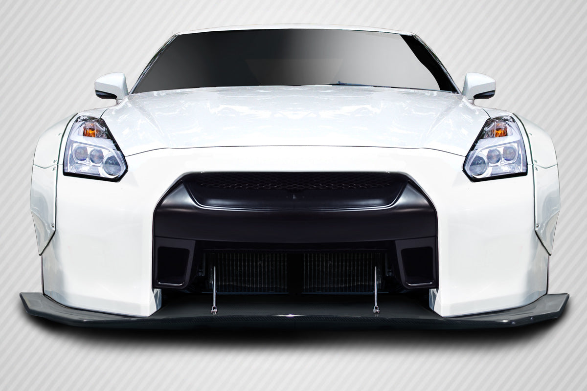 Nissan GT-R R35 Carbon Fiber LBW Front Splitter Carbon Creations