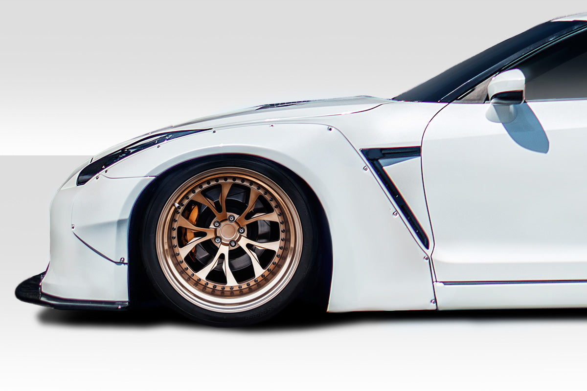 Nissan GT-R R35 2009-2021 LBW Front Fender Flares Duraflex