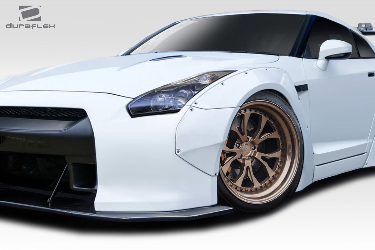 Nissan GT-R R35 2009-2021 LBW Front Fender Flares Duraflex