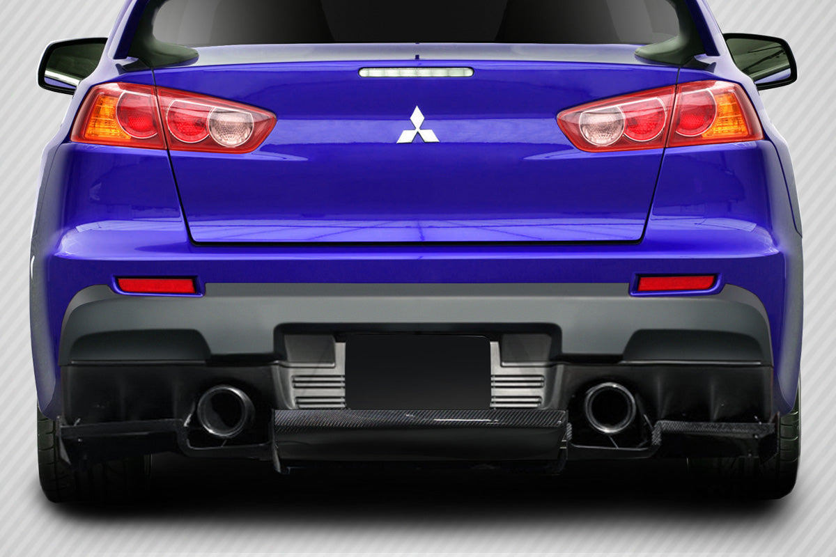 Mitsubishi Evolution X 2008-2015 Carbon Fiber VR-S Rear Diffuser Carbon Creations