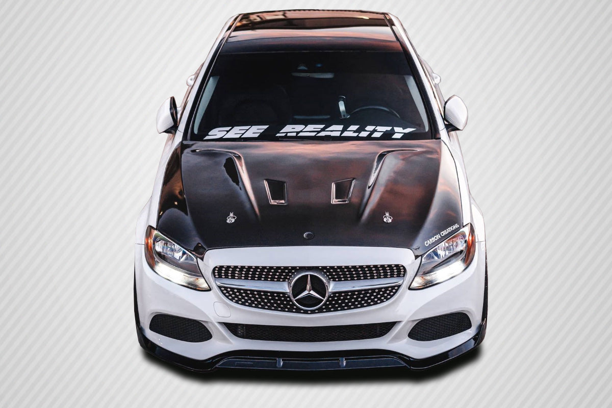 Mercedes C-Class (2015-2021) Carbon Fiber DriTech Black Series Look Hood