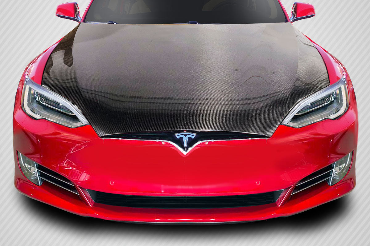 Tesla Model S Carbon Fiber DriTech OEM Look Hood Carbon Creations