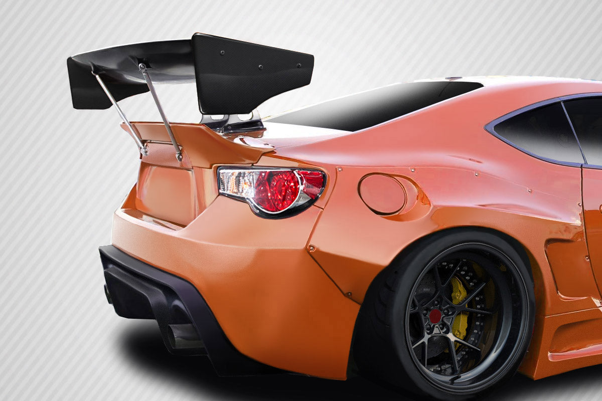 Scion FR-S / Toyota 86 / Subaru BRZ Carbon Fiber GT500 V3 GT Swan Wing Spoiler Carbon Creations