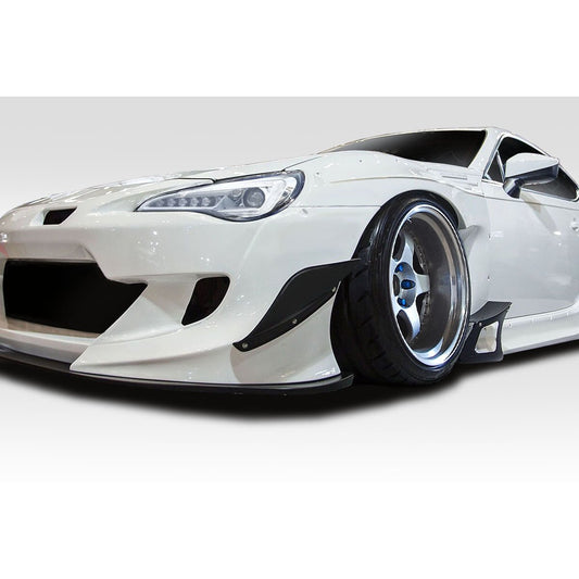 Scion FR-S / Toyota 86 / Subaru BRZ 2013-2020 GT500 V3 Front Bumper Canards Duraflex