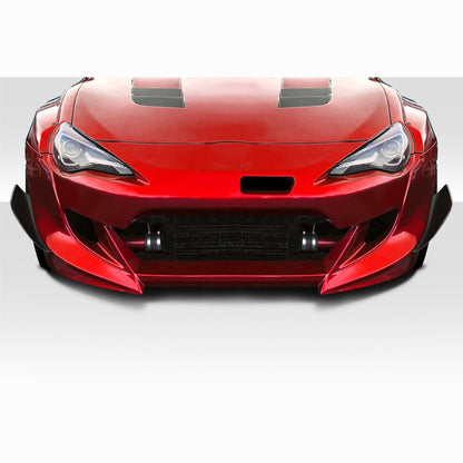 Scion FR-S / Toyota 86 / Subaru BRZ 2013-2020 GT500 V3 Front Bumper Canards Duraflex