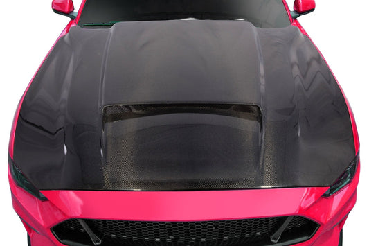 Ford Mustang 2018-2023 Carbon Fiber CVX Hood Carbon Creations