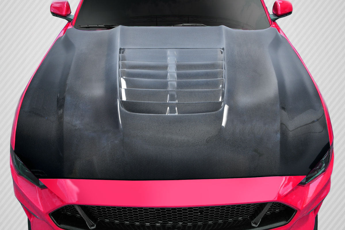 Ford Mustang 2018-2023 Carbon Fiber GT500 V2 Hood Carbon Creations