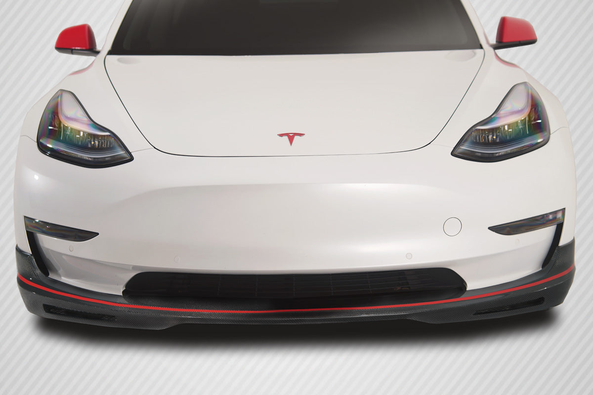 Tesla Model 3 2018-2023 Carbon Fiber GT Concept Front Lip Carbon Creations