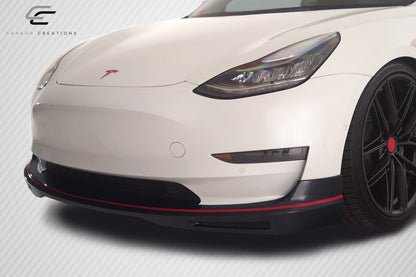 Tesla Model 3 2018-2023 Carbon Fiber GT Concept Front Lip Carbon Creations