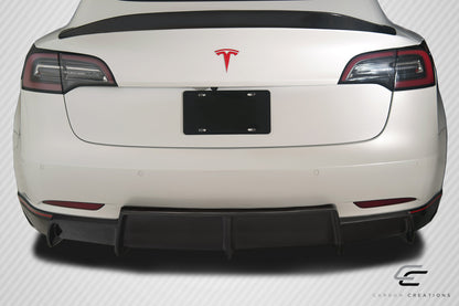 Tesla Model 3 2018-2023 Carbon Fiber GT Concept Rear Diffuser Carbon Creations