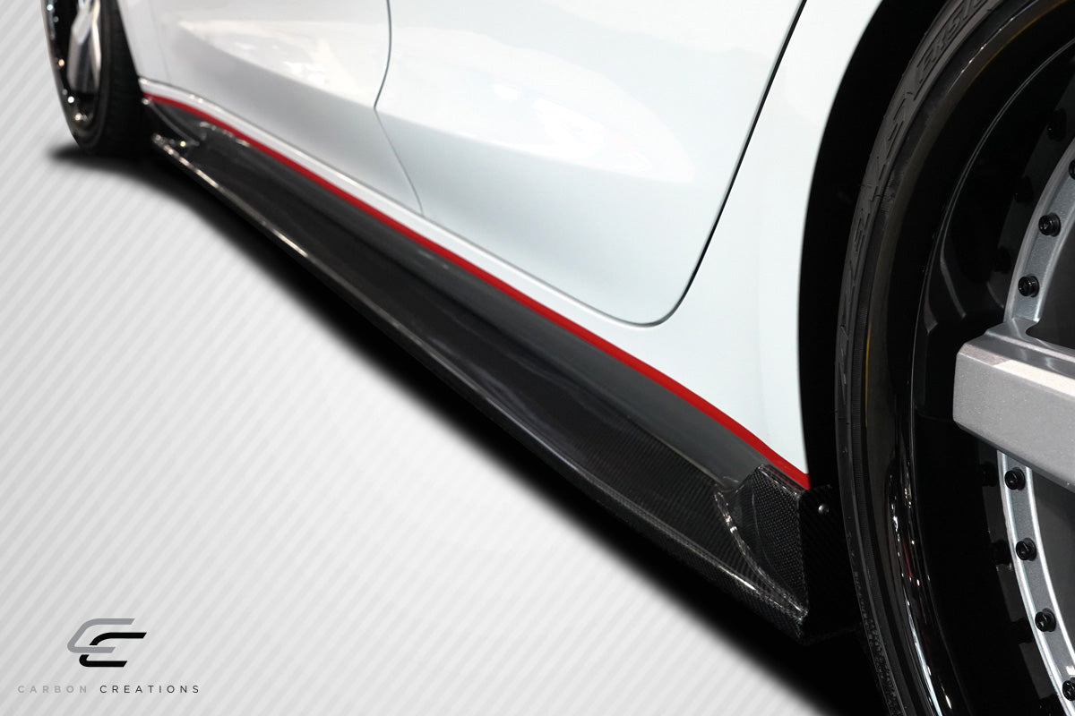 Tesla Model 3 2018-2023 Carbon Fiber GT Concept Side Skirt Rocker Panels Carbon Creations