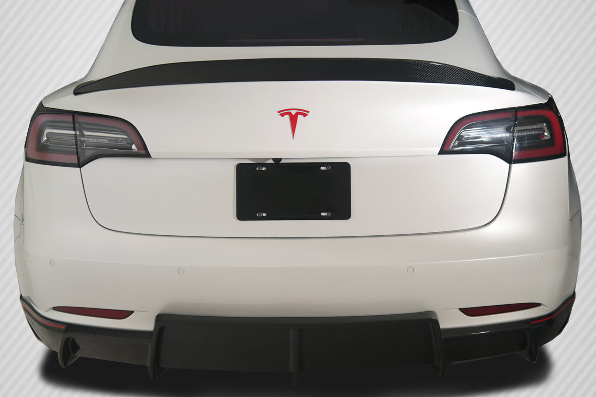Tesla Model 3 (2018-2023) Carbon Fiber GT Concept Rear Wing Spoiler ...