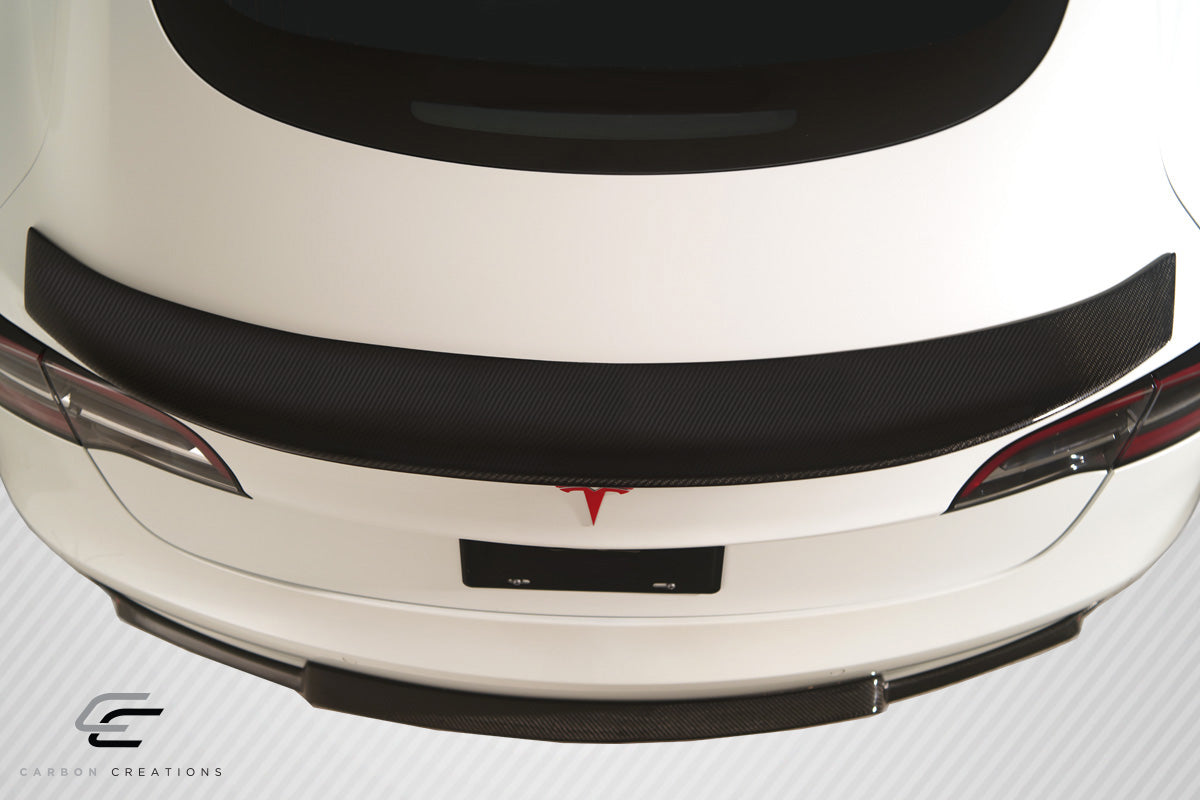 Tesla Model 3 2018-2023 Carbon Fiber GT Concept Rear Wing Spoiler Carbon Creations