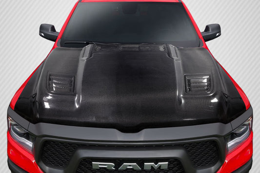 Dodge Ram (2019-2023) Carbon Fiber Rebel Mopar Look Hood