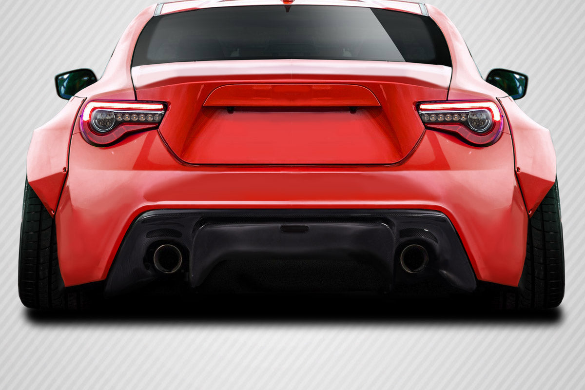 Scion FR-S / Toyota 86 / Subaru BRZ Carbon Fiber GT500 V3 Rear Diffuser Carbon Creations