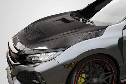 Honda Civic Type R 2017-2021 Carbon Fiber EVS Hood Carbon Creations