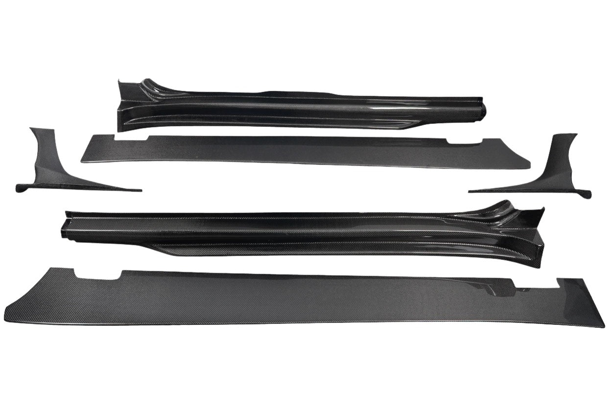 Subaru WRX STI 2015-2021 Carbon Fiber VRS Wide Body Side Skirt Rocker Panels Carbon Creations