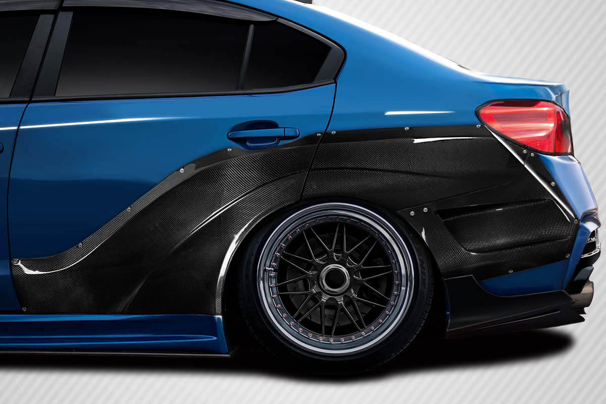 Subaru WRX STI 2015-2021 Carbon Fiber VRS Wide Body Rear Fender Flares Carbon Creations