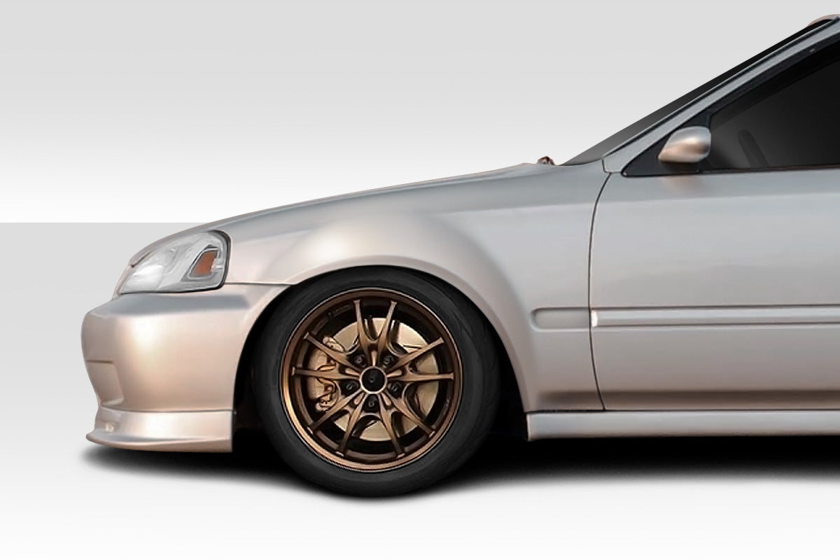 Honda Civic 1999-2000 K-Spec Front Fenders Duraflex