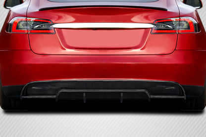 Tesla Model S 2012-2015 Carbon Fiber Energon Rear Diffuser Carbon Creations