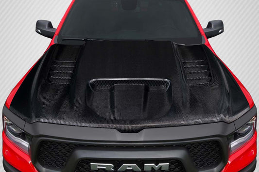 Dodge Ram 1500 (2019-2023) Carbon Fiber TRX Look Hood