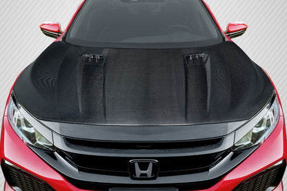 Honda Civic (2016-2021) Carbon Fiber Broman Hood