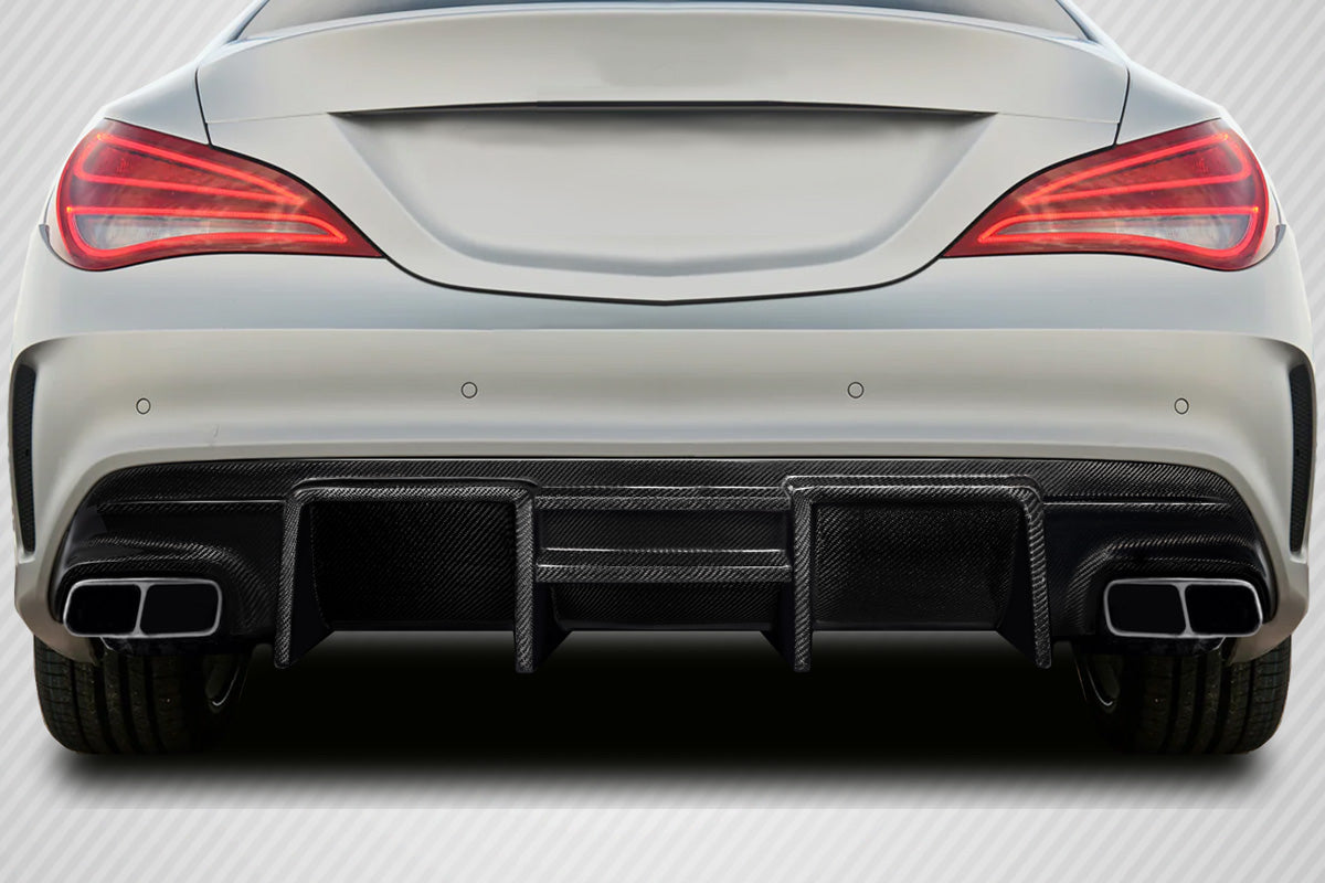 Mercedes CLA-Class 2014-2016 Carbon Fiber Zex Rear Diffuser Carbon Creations