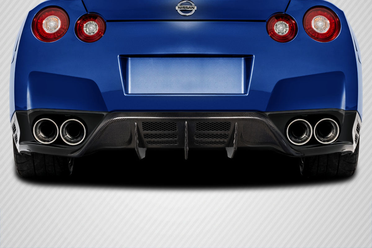 Nissan GT-R R35 2009-2011 Carbon Fiber Malve Rear Diffuser Carbon Creations