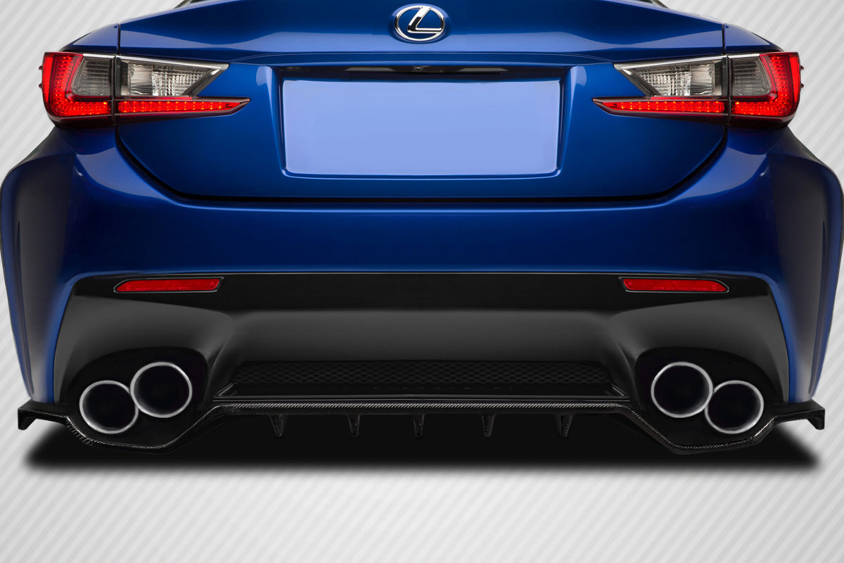 Lexus RC F 2015-2019 Carbon Fiber Nexos Rear Diffuser Carbon Creations