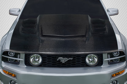 Ford Mustang 2005-2009 Carbon Fiber Interceptor Hood Carbon Creations