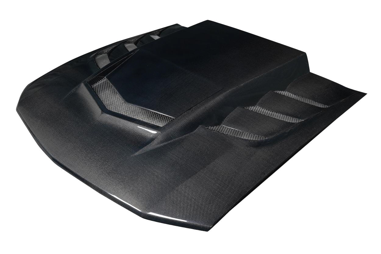 Ford Mustang 2005-2009 Carbon Fiber Interceptor Hood Carbon Creations