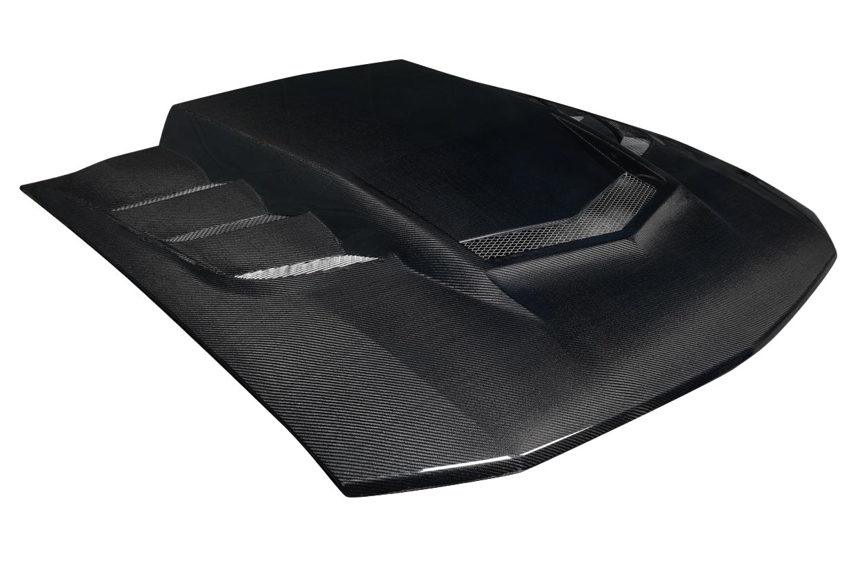 Ford Mustang 2005-2009 Carbon Fiber Interceptor Hood Carbon Creations