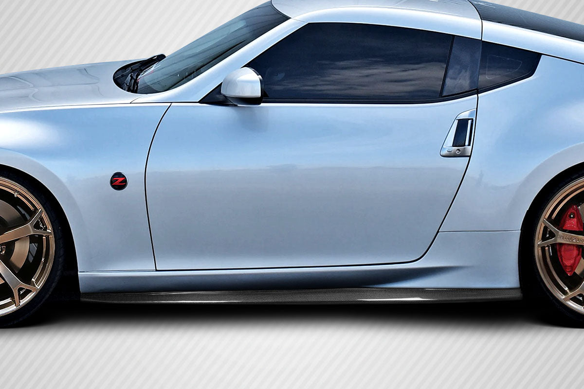 Nissan 370Z Z34 2009-2020 Carbon Fiber Zenith Side Skirt Rocker Panels Carbon Creations