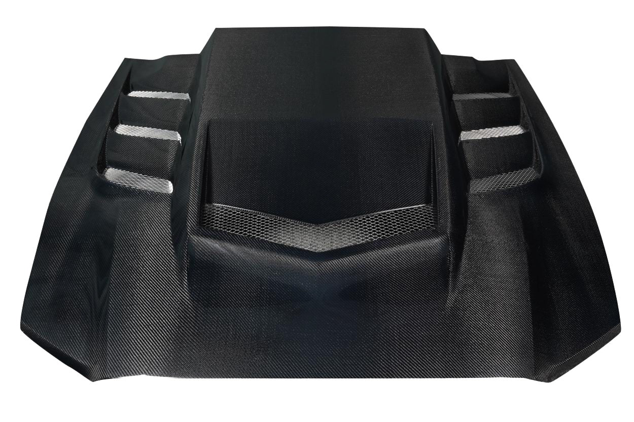 Ford Mustang 2013-2014 Carbon Fiber Interceptor Hood Carbon Creations