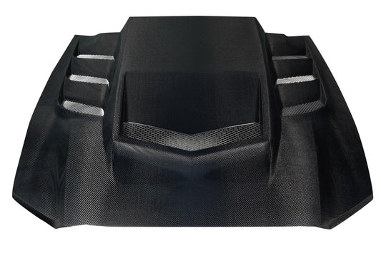 Ford Mustang 2013-2014 Carbon Fiber Interceptor Hood Carbon Creations