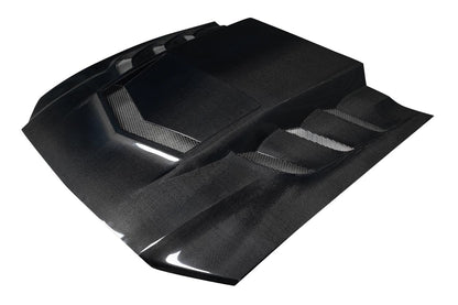 Ford Mustang 2013-2014 Carbon Fiber Interceptor Hood Carbon Creations