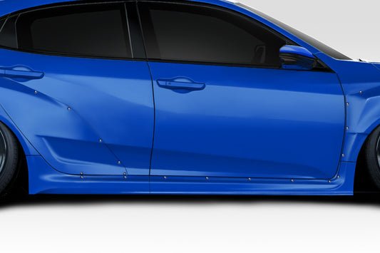 Honda Civic Hatchback 2016-2021 Speedster Widebody Side Skirt Rocker Panels Duraflex